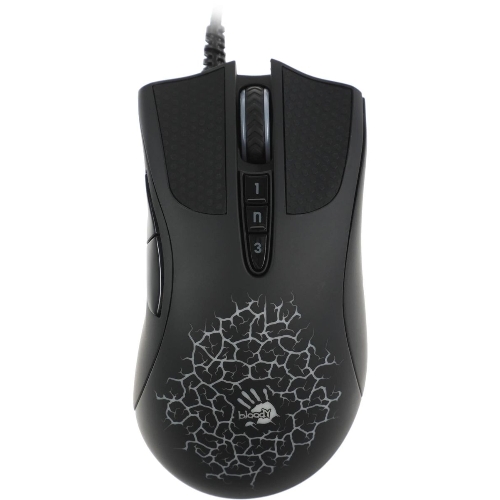 Мышь проводная A4Tech Bloody A90 черный, 6200 dpi, USB, кнопки - 8