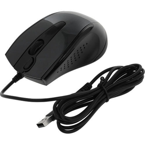 Мышь проводная A4Tech N-500FS черный, 1200 dpi, USB, кнопки - 4