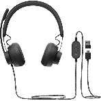 Гарнитура Logitech Zone Wired Teams графит, проводная, USB