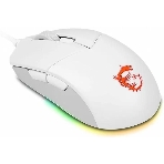 Мышь проводная MSI Clutch GM11 белый, 5000 dpi, USB, кнопки - 6