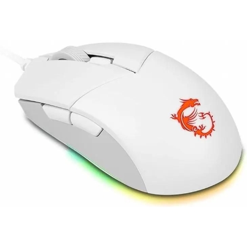 Мышь проводная MSI Clutch GM11 белый, 5000 dpi, USB, кнопки - 6