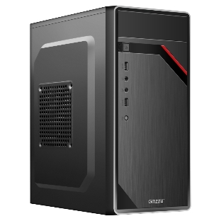 Компьютерный корпус Ginzzu D180 2хUSB 2.0,AU w/o PSU