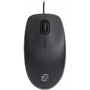 Мышь проводная Oklick 195M черный, 800 dpi, USB, кнопки - 3