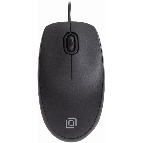 Мышь проводная Oklick 195M черный, 800 dpi, USB, кнопки - 3