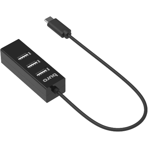 USB-концентратор Buro BPH-C-1906, USB-C, USB 2.0 4 порта, USB