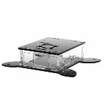 Корпус Qumo, VESA 100x100+вентилятор, Raspberry Pi 4, акрил, черный (RS043)