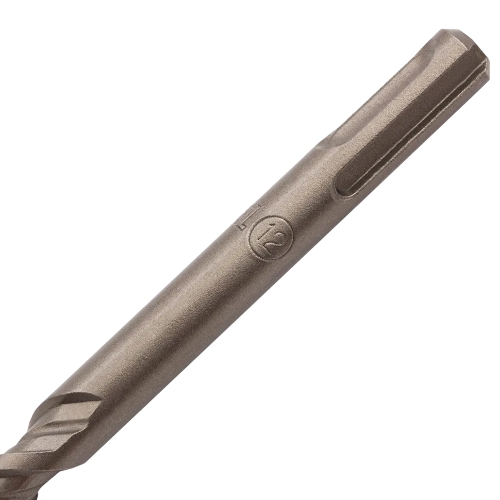 Бур по бетону Denzel двойная спираль, Cobalt W-tip, 12x210 мм, SDS PLUS