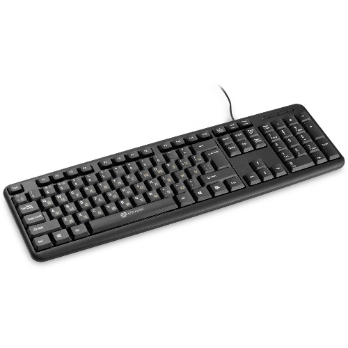 Клавиатура проводная Oklick 130M, USB, черный