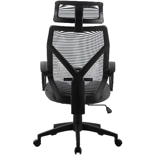 Кресло Cactus CS-MC414-GY черный, сетка, подголовник