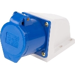 Розетка Rexant 123 стационарная 2Р+РЕ 32А 220В IP44