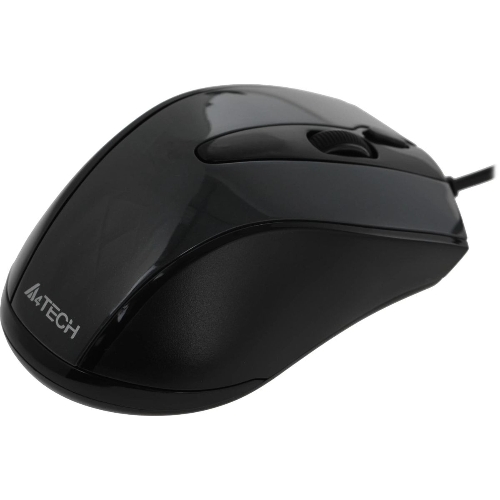 Мышь проводная A4Tech N-500FS черный, 1200 dpi, USB, кнопки - 4