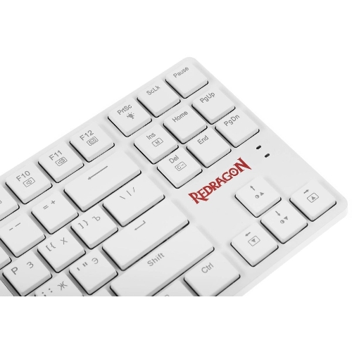 Клавиатура беспроводная Redragon Anubis беспроводная, USB, Bluetooth/Радиоканал, белый