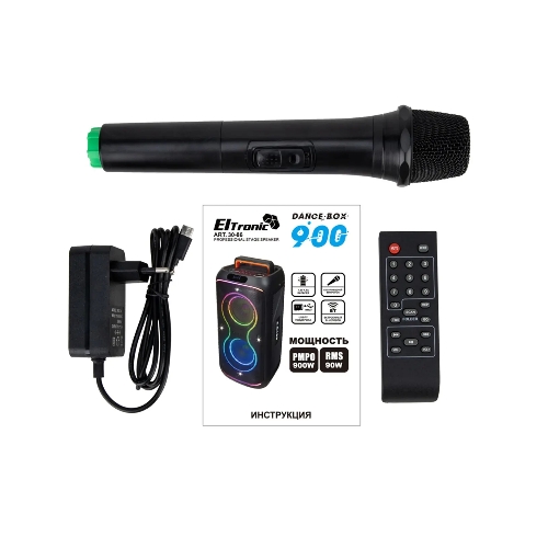Колонка Eltronic 30-86 DANCE BOX 900 черный