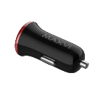Автомобильное зарядное устройство Maxvi CCM-101BR USB 1А черно-красный