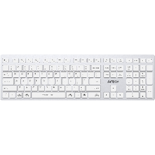 Клавиатура беспроводная A4Tech Fstyler FBX50C, USB, Bluetooth/Радиоканал, белый