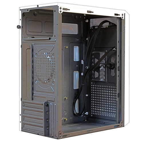 Компьютерный корпус MiniTower Ginzzu B185 White mATX,2xUSB 2.0, белый,w/o PSU, w/o fan (Ginzzu B185)
