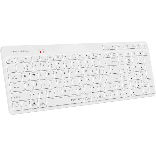 Клавиатура A4Tech Fstyler FBK27C AS белый USB беспроводная BT/Radio slim Multimedia (FBK27C AS)