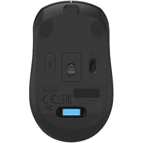 Мышь беспроводная A4Tech Fstyler FG15C Air2 черный, 1200 dpi, радиоканал, USB, кнопки - 3
