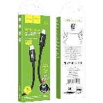 Кабель Hoco X89 Wind iP USB Type-C (m)-Lightning (m) 1м черный коробка
