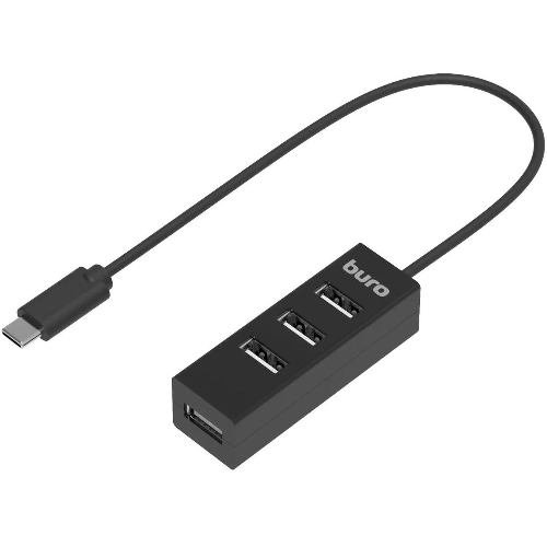 USB-концентратор Buro BPH-C-1906, USB-C, USB 2.0 4 порта, USB