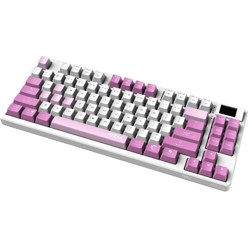 Клавиатура MSI Forge GK600 гибридная, Bluetooth, радиоканал, белый
