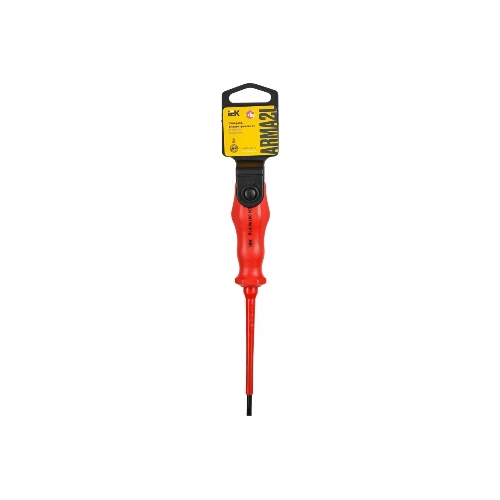 Отвертка диэлектрическая шлицевая SL4.0х100 K2 1000В ARMA2L 3 IEK A2L3-SC30-K2-SL-40-100