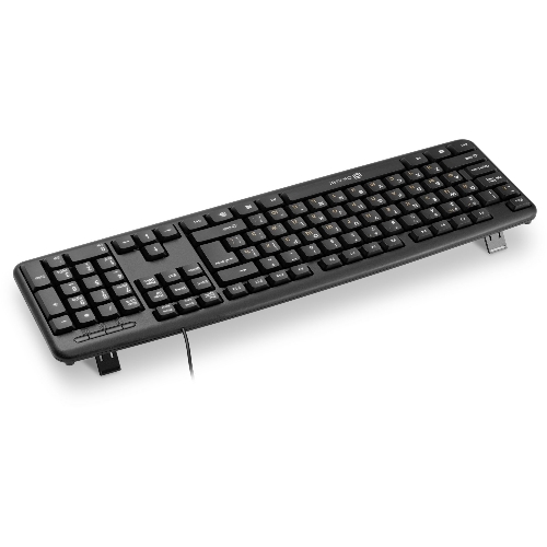Клавиатура проводная Oklick 130M, USB, черный