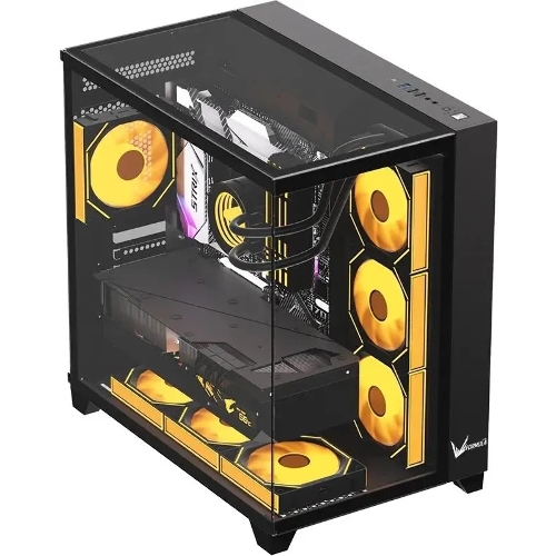 Компьютерный корпус Aerocool/Formula Crystal Z9 FLOE черный без БП ATX 2xUSB 3.0 audio bott PSU