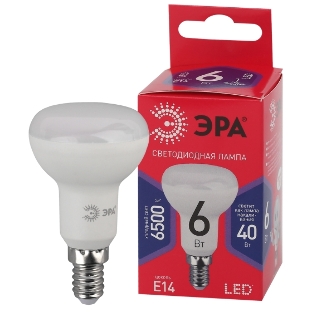 Лампа светодиодная ЭРА RED LINE LED R50-6W-865-E14 R Е14/Е14 6Вт рефлектор холодный дневной свет