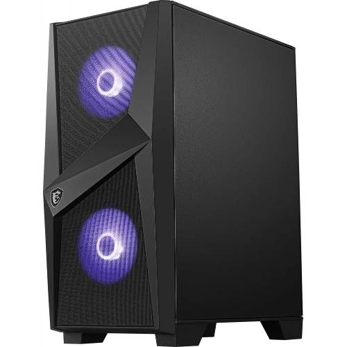Компьютерный корпус MSI MAG FORGE 100M/mid-tower, ATX, tempered glass side panel/2x RGb 120мм & 1x 120мм fans inc./MAG FORGE 100M