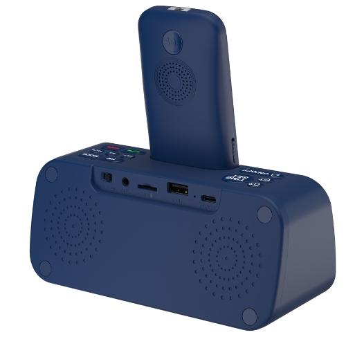 Мобильный телефон Maxvi RT-03 + док-станция, синий