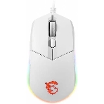 Мышь проводная MSI Clutch GM11 белый, 5000 dpi, USB, кнопки - 6