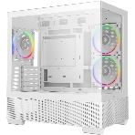 Компьютерный корпус Deepcool CG380 3F WH без БП, боковое окно (панорама), 3x120мм ARGB PWM вентилятора, белый, mATX