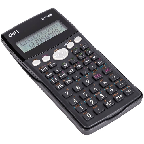 Калькулятор научный Deli ED-100MS черный 12-разр.