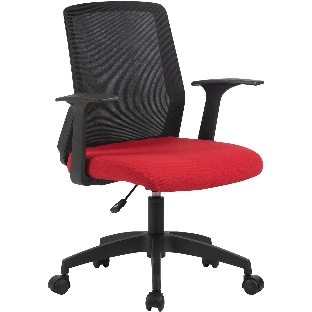 Кресло Cactus CS-MC222-BKRD черный, сетка