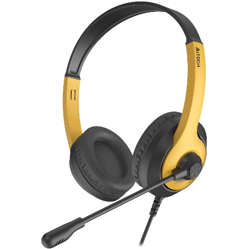 Гарнитура A4Tech Fstyler FH100U желтый/черный, проводная