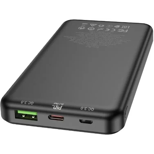 Портативный аккумулятор Hoco J87 Tacker 10000mAh QC3.0/PD3.0 20W 3A USB-A/USB-C черный