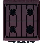 Плита газовая Flama RG 24019 B коричневый, конфорок 4 шт, духовка 50 л, 50 см x 85 см x 60 см