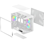 Компьютерный корпус Ocypus Iota C50 WH Curve ARGB Digital (Iota-C50-WHD300CD-GL)