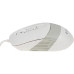 Мышь проводная A4Tech Fstyler FM10 белый/серый, 1600 dpi, USB, кнопки - 4
