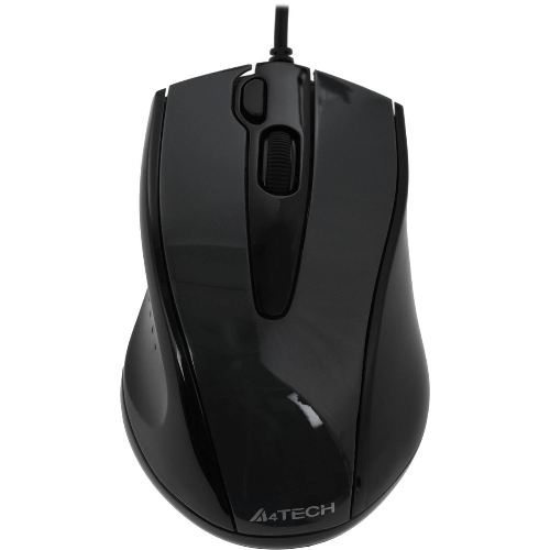 Мышь проводная A4Tech N-500FS черный, 1200 dpi, USB, кнопки - 4