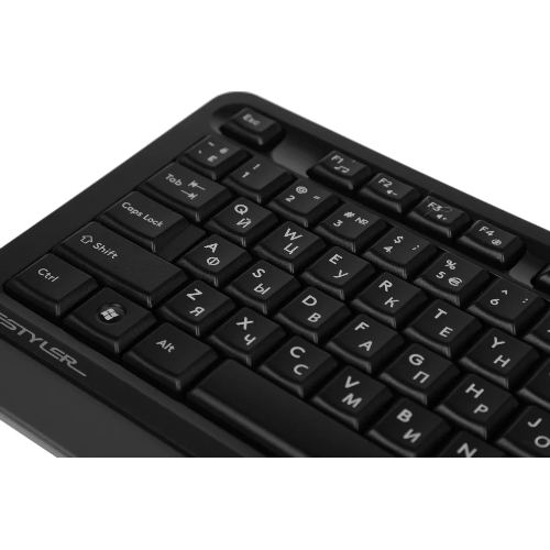 Комплект клавиатура+мышь A4Tech FStyler FG1035 беспроводной, USB, 2000 DPI, чёрный/серый