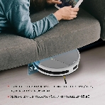 Робот-пылесос Starwind SRV4570 серебристый/белый, 15 Вт, 2000 мАч Li-Ion, уборка влажная/сухая, пылесборник контейнер 0.3 л