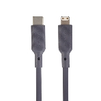 Кабель QUMO, MFI С94, Type-C на MFI Apple 8 pin, силиконовый, 1м, 2,22A, 9V, 20W, PD (серый)