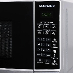 Микроволновая печь Starwind SMW2820 серебристый/черный, 20 л, 700 Вт, переключатели - сенсор
