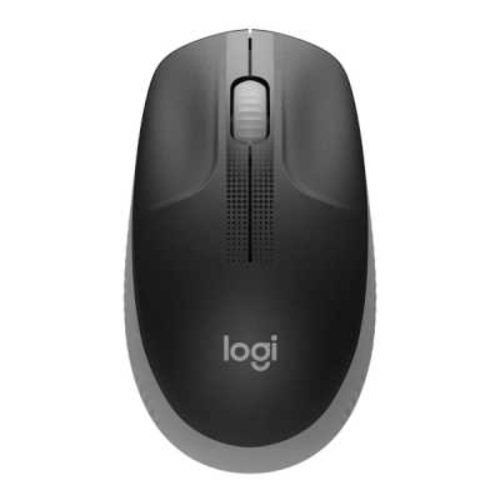 Мышь беспроводная Logitech M190 черный/серый, 1000 dpi, радиоканал, USB, кнопки - 3
