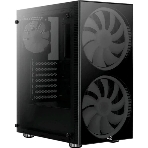 Компьютерный корпус Aerocool/Formula Python (3xUSB, 2xAudio, 0.5 мм,2x200 мм FAN, прозрачная стенка-закаленное стекло, ATX, без БП)