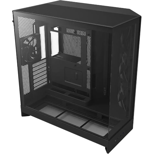 Компьютерный корпус без блока питания Case NZXT H9 Flow RGb+ (2025), Midi-Tower, TG, 6x140мм RGb + 1x120мм RGb, 2xUSB-A 3.2 + 1xUSB-C 3.2, E-ATX, ATX, mATX, mITX черный