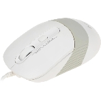 Мышь проводная A4Tech Fstyler FM10 белый/серый, 1600 dpi, USB, кнопки - 4