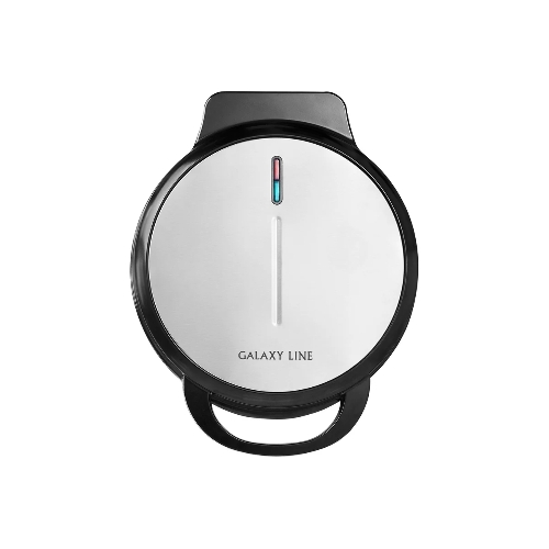 Вафельница Galaxy Line GL 2987, черный с серебристым, с несъемными пластинами, 1200 Вт